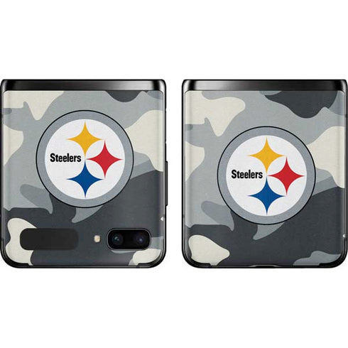 NFL Pittsburgh Steelers Camo Galaxy Z Flip Skin