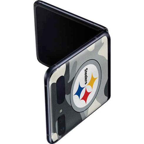 NFL Pittsburgh Steelers Camo Galaxy Z Flip Skin