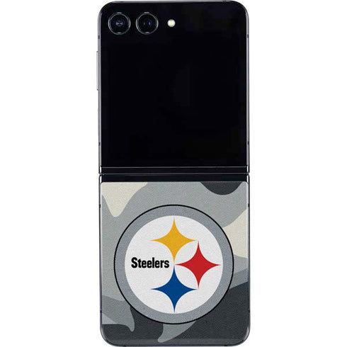 NFL Pittsburgh Steelers Camo Galaxy Z Flip5 5G Skin