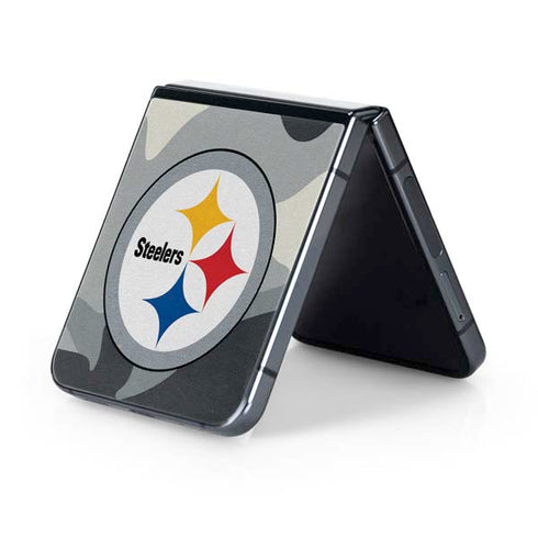 NFL Pittsburgh Steelers Camo Galaxy Z Flip5 5G Skin