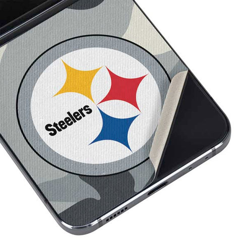 NFL Pittsburgh Steelers Camo Galaxy Z Flip5 5G Skin