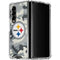 NFL Pittsburgh Steelers Camo Galaxy Z Fold4 5G Clear Case