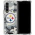 NFL Pittsburgh Steelers Camo Galaxy Z Fold4 5G Clear Case