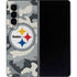 NFL Pittsburgh Steelers Camo Galaxy Z Fold4 5G Skin