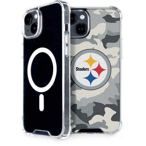 NFL Pittsburgh Steelers Camo iPhone 13 MagSafe Case