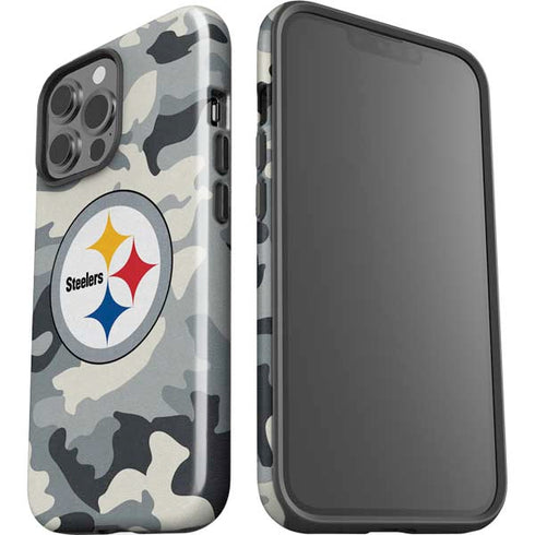 NFL Pittsburgh Steelers Camo iPhone 13 Pro Max Impact Case