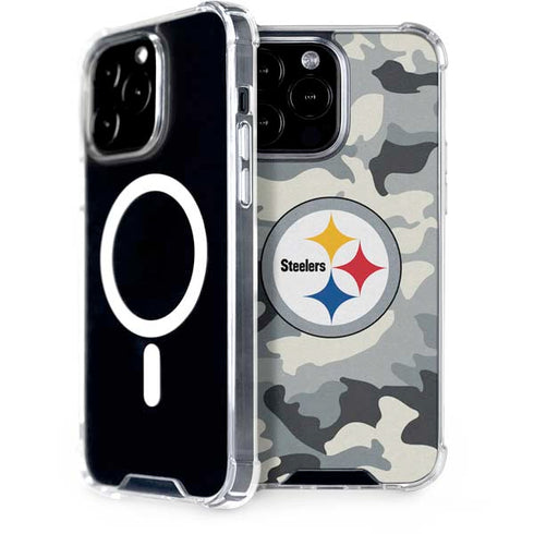 NFL Pittsburgh Steelers Camo iPhone 13 Pro Max MagSafe Case