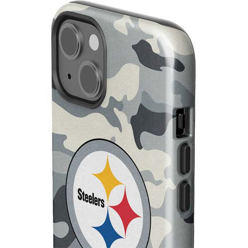 NFL Pittsburgh Steelers Camo iPhone 15 Impact Case