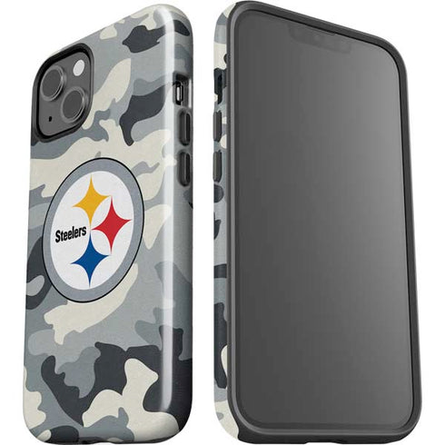 NFL Pittsburgh Steelers Camo iPhone 15 Impact Case