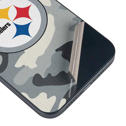NFL Pittsburgh Steelers Camo iPhone 15 Plus Skin
