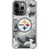 NFL Pittsburgh Steelers Camo iPhone 14 Pro Clear Case