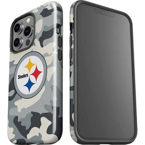 NFL Pittsburgh Steelers Camo iPhone 15 Pro Impact Case