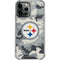 NFL Pittsburgh Steelers Camo iPhone 15 Pro Max Clear Case