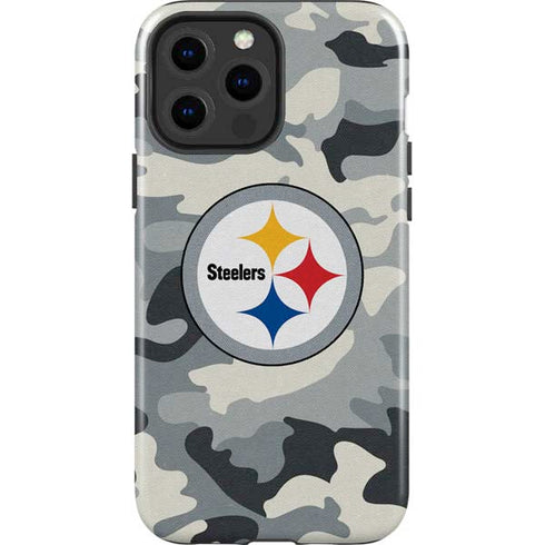 NFL Pittsburgh Steelers Camo iPhone 15 Pro Max Impact Case