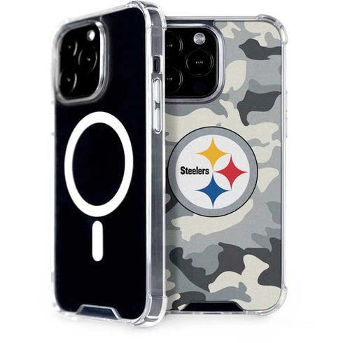 NFL Pittsburgh Steelers Camo iPhone 15 Pro Max MagSafe Case