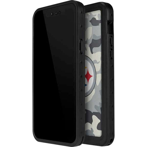 NFL Pittsburgh Steelers Camo iPhone 14 Pro Max Waterproof Case