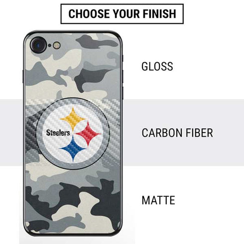 NFL Pittsburgh Steelers Camo iPhone SE (2nd & 3rd Gen) Skin
