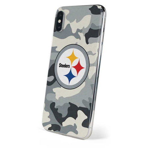 NFL Pittsburgh Steelers Camo iPhone XS Skin
