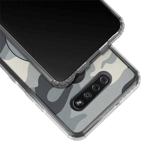 NFL Pittsburgh Steelers Camo LG K51/Q51 Clear Case