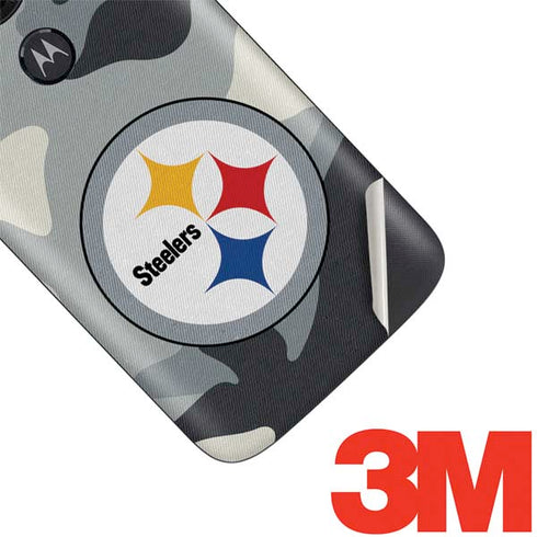NFL Pittsburgh Steelers Camo Moto E5 Play Skin