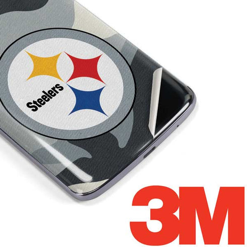 NFL Pittsburgh Steelers Camo Moto E5 Plus Skin