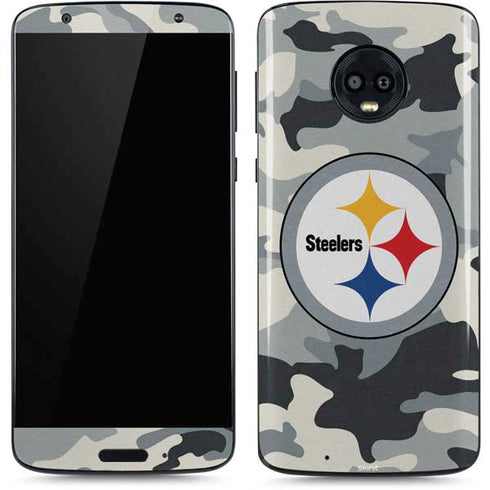 NFL Pittsburgh Steelers Camo Moto G6 Skin