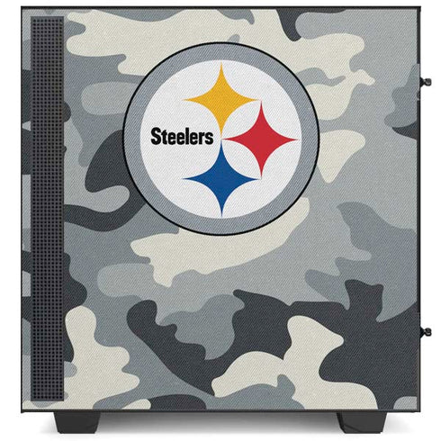 NFL Pittsburgh Steelers Camo NZXT H510 Compact ATX Mid-Tower Case Skin
