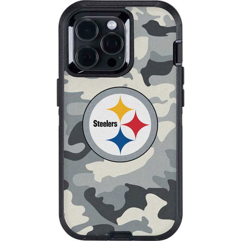 NFL Pittsburgh Steelers Camo Otterbox Defender iPhone Skin