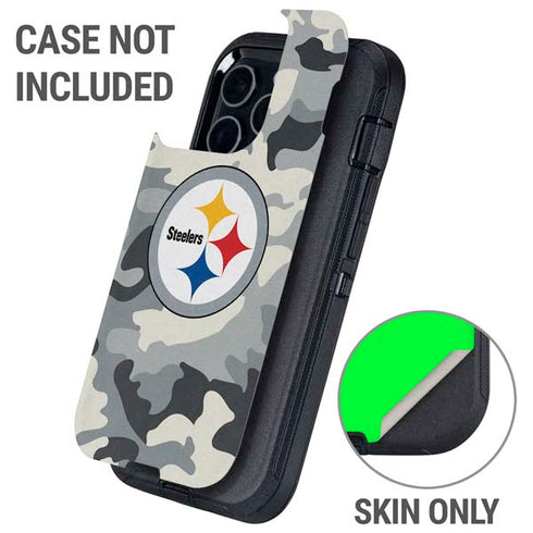NFL Pittsburgh Steelers Camo Otterbox Defender iPhone Skin