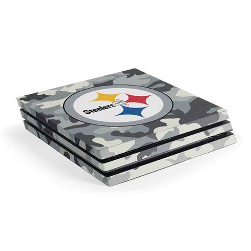 NFL Pittsburgh Steelers Camo PS4 Pro Console Skin