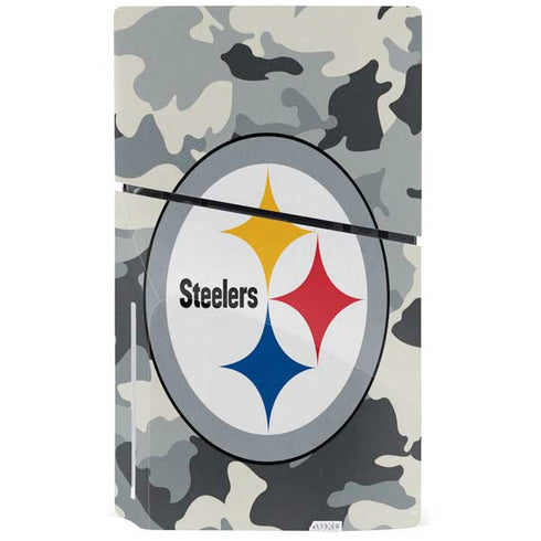 NFL Pittsburgh Steelers Camo PS5 Slim Disk Console Skin