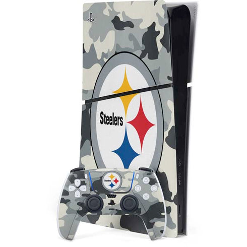 NFL Pittsburgh Steelers Camo PS5 Slim Digital Edition Console Skin