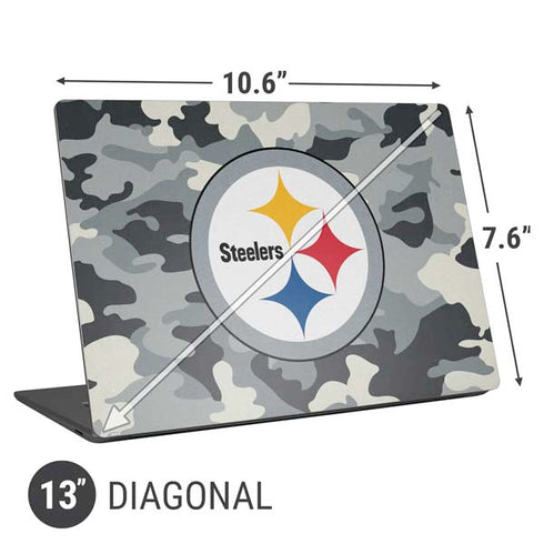 NFL Pittsburgh Steelers Camo Universal Laptop 13in (10.6 x 7.6in) Skin