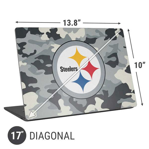 NFL Pittsburgh Steelers Camo Universal Laptop 17in (13.8 x 10in) Skin