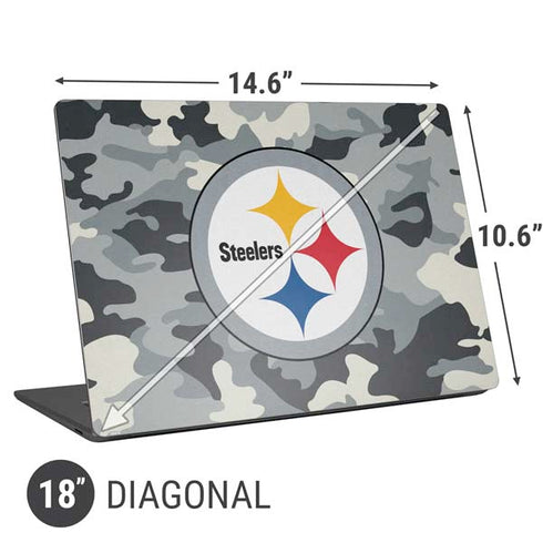 NFL Pittsburgh Steelers Camo Universal Laptop 18in (14.6 x 10.6in) Skin