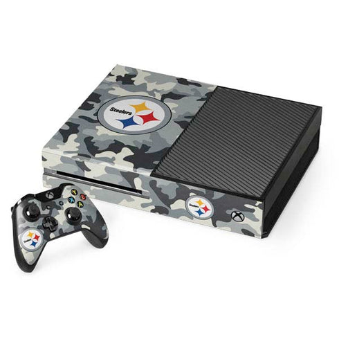NFL Pittsburgh Steelers Camo Xbox One Console and Controller Bundle Skin