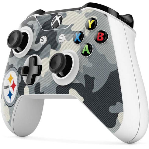 NFL Pittsburgh Steelers Camo Xbox One S Controller Skin