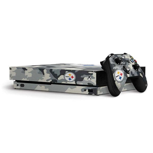 NFL Pittsburgh Steelers Camo Xbox One X Bundle Skin