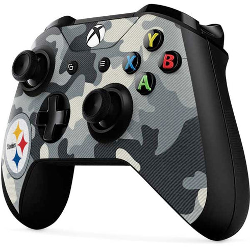 NFL Pittsburgh Steelers Camo Xbox One X Controller Skin