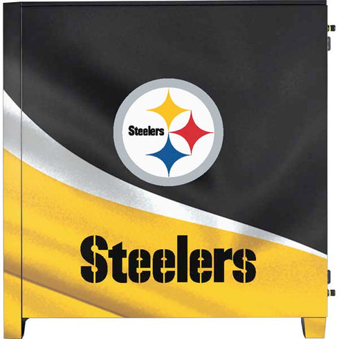 NFL Pittsburgh Steelers Corsair 4000D Tempered Glass Mid-Tower ATX Case Skin