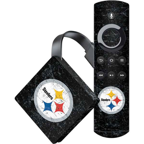 NFL Pittsburgh Steelers Distressed Amazon Fire TV Skin