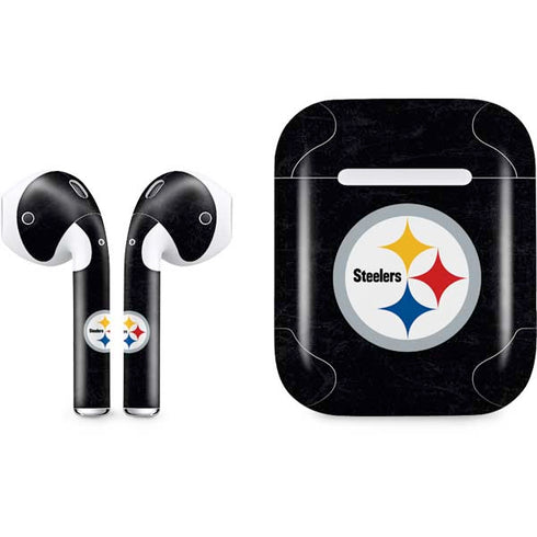 NFL Pittsburgh Steelers Distressed Apple AirPods Skin