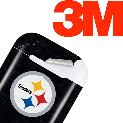 NFL Pittsburgh Steelers Distressed Apple AirPods Skin