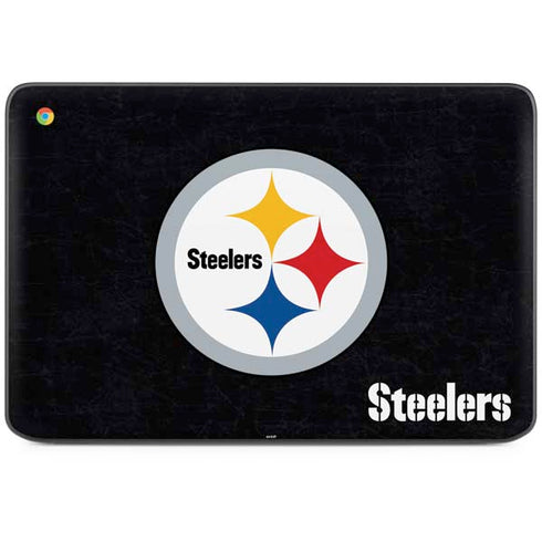 NFL Pittsburgh Steelers Distressed HP Chromebook Skin