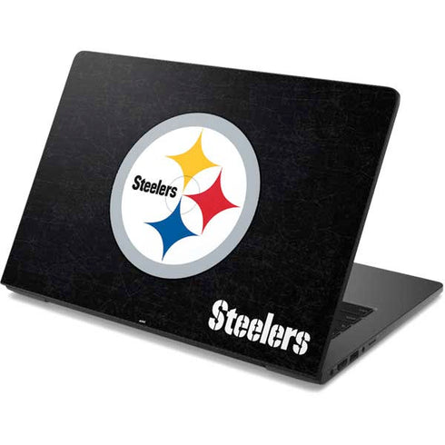NFL Pittsburgh Steelers Distressed Dell Chromebook Skin