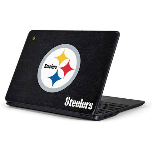 NFL Pittsburgh Steelers Distressed Samsung Chromebook Skin