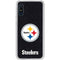 NFL Pittsburgh Steelers Distressed Galaxy A10e Clear Case