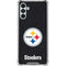 NFL Pittsburgh Steelers Distressed Galaxy A13 5G Clear Case