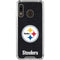 NFL Pittsburgh Steelers Distressed Galaxy A30 Clear Case