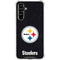 NFL Pittsburgh Steelers Distressed Galaxy A54 5G Clear Case